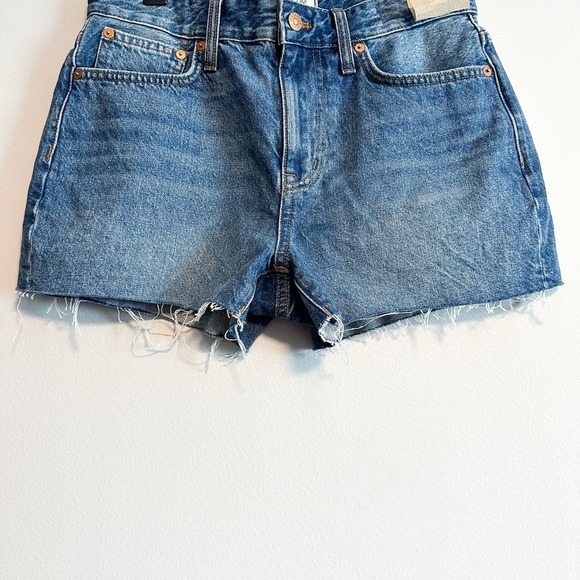Madewell Relaxed Cut Off Mid-Rise Denim Shorts NWT Size 26 - Picture 5 of 11